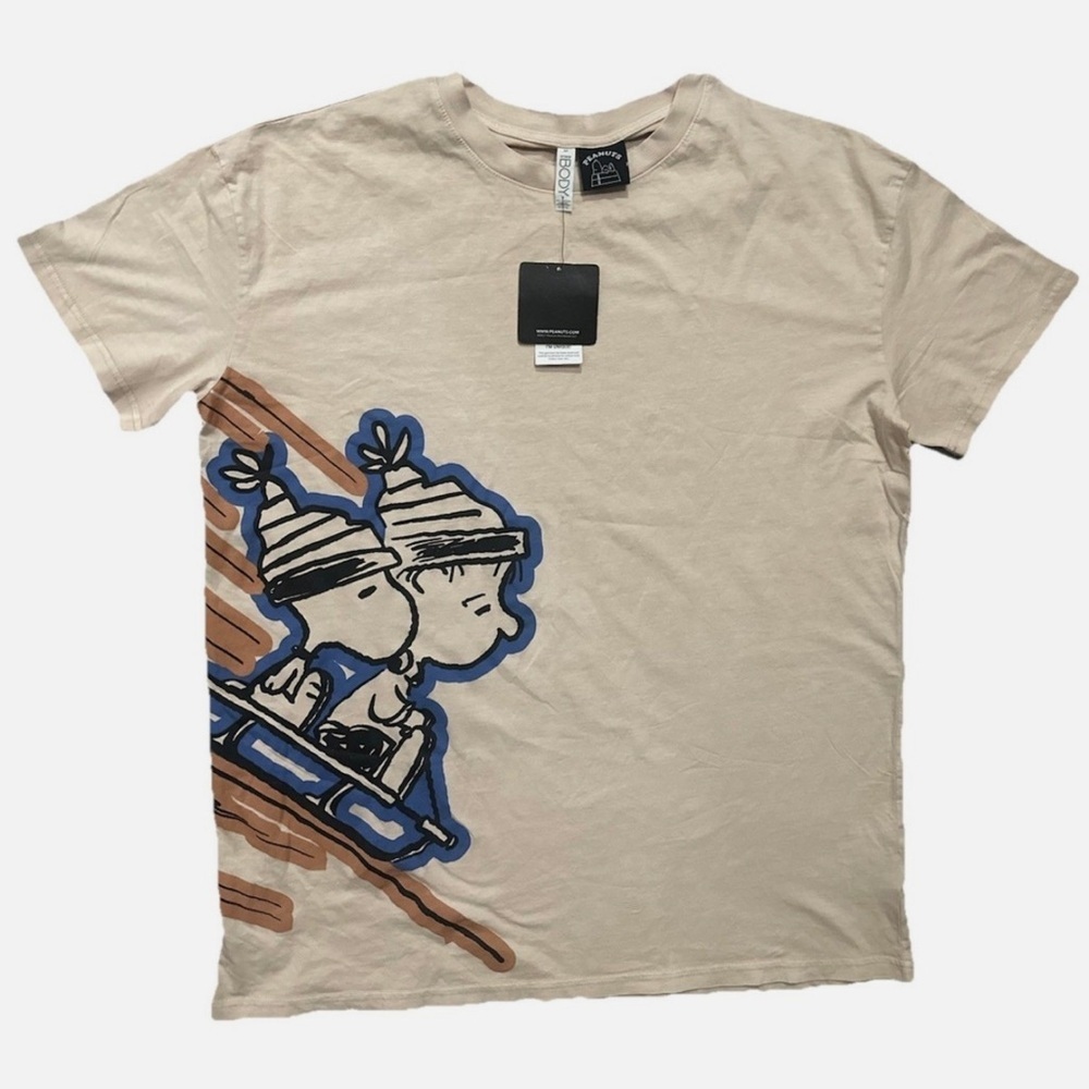 Peanuts Organic Cotton T - Shirt Size M Oversized